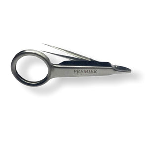 PREMIER INSTRUMENT PINCE À SOURCIL À POINTE FINE AVEC VERRE AGRANDISSANT #402