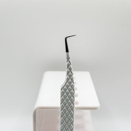 PINCE GP BEAUTY LASHES MÉGA VOLUME À 90 DEGRÉS AVEC POINTE EN FIBRE BLANCHE