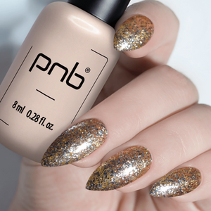 PNB GEL NAIL POLISH 181 STAR WAY GOLD