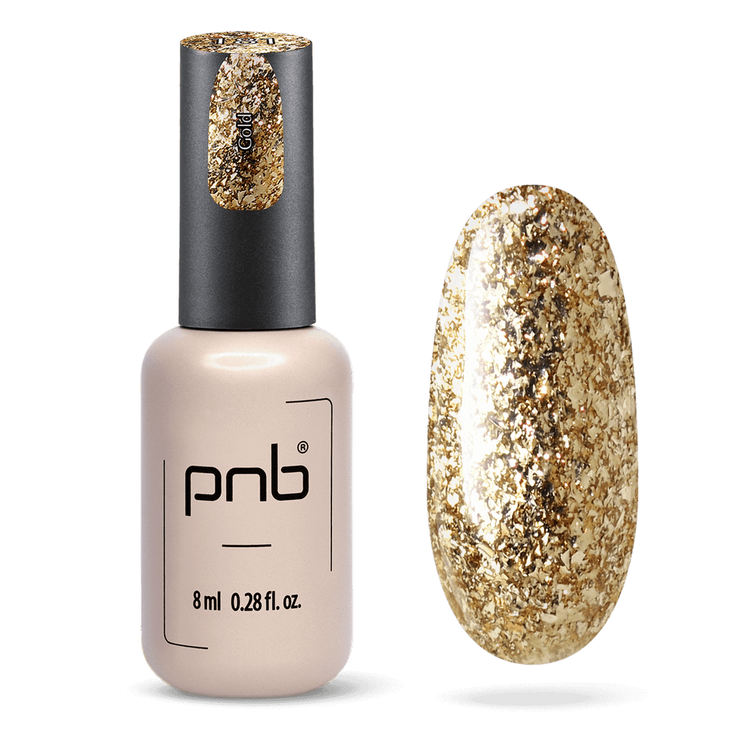 PNB GEL NAIL POLISH 181 STAR WAY GOLD