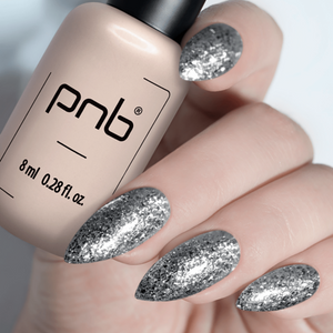 PNB GEL NAIL POLISH 185 STAR WAY SILVER
