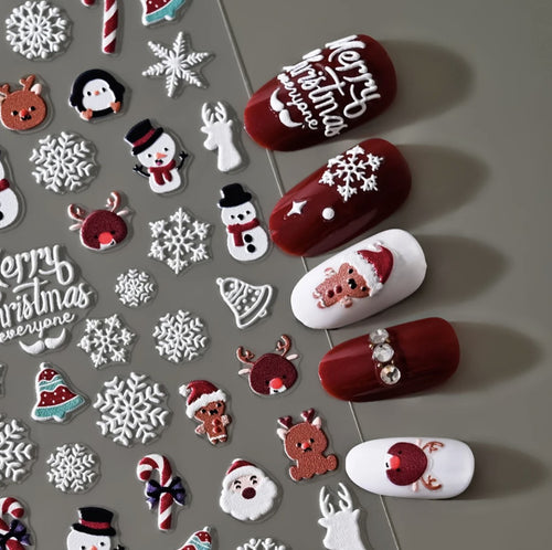 5D NAIL DECORATION SNOWMAN