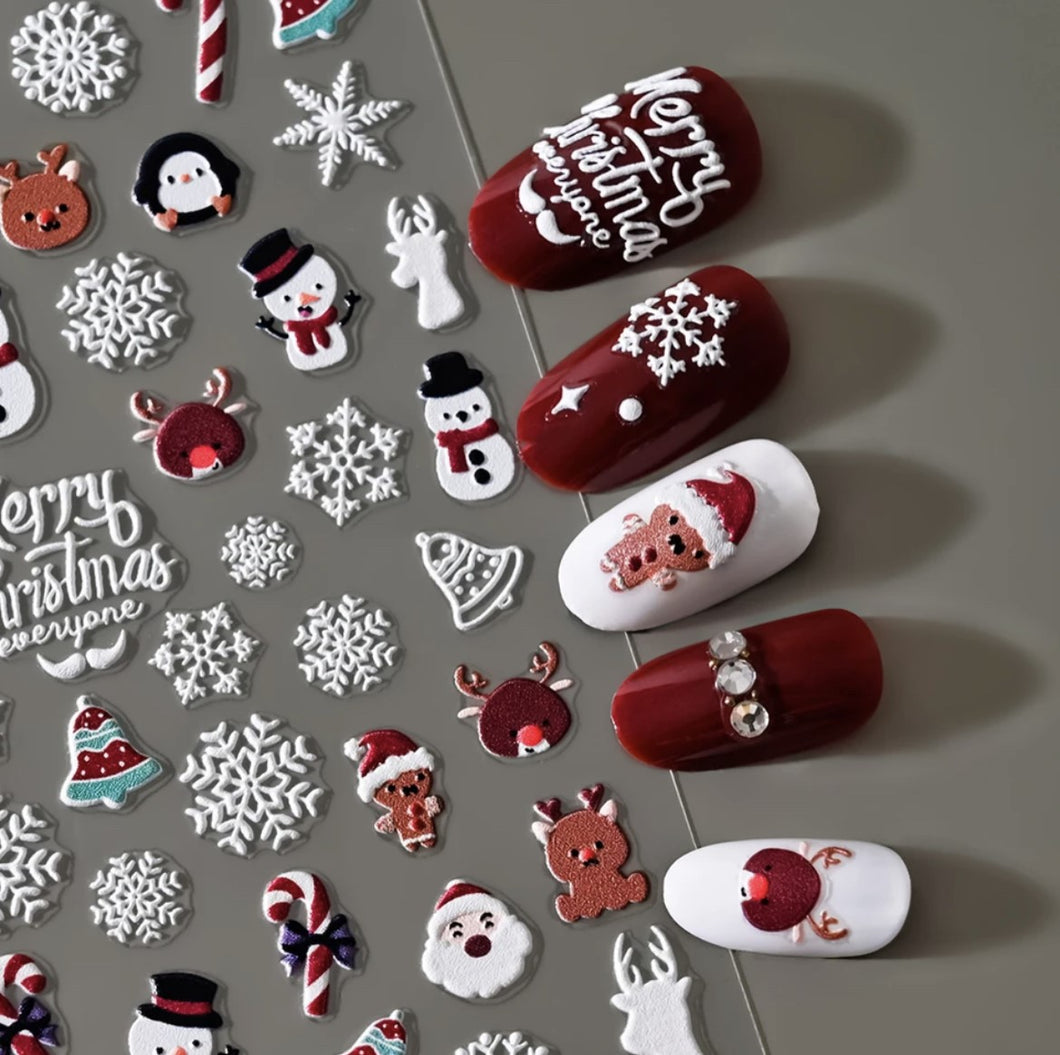 5D NAIL DECORATION SNOWMAN