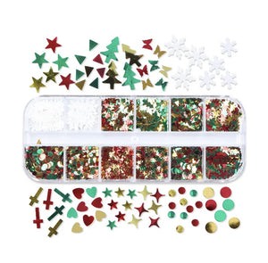 NAIL DECORATIONS SNOWFLAKES AND CHRISTMAS ACCESSORIES