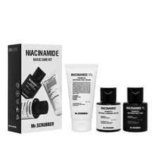 Load image into Gallery viewer, Mr.SCRUBBER COFFRET CADEAU ENSEMBLE DE SOINS DE BASE À LA NIACINAMIDE