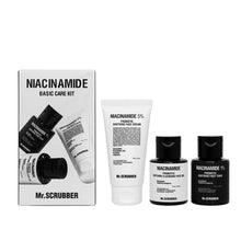 Load image into Gallery viewer, Mr.SCRUBBER COFFRET CADEAU ENSEMBLE DE SOINS DE BASE À LA NIACINAMIDE