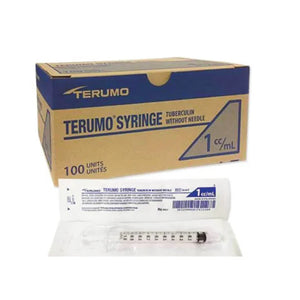 SERINGUE SANS AIGULLE 1CC TERUMO LUER SLIP TUBERCULINE BOITE DE 100