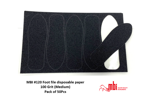 DISPOSABLE PAPER FOOT FILE 100 GRIT (MEDIUM)