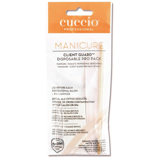CUCCIO 3-PIECE DISPOSABLE MANICURE SET