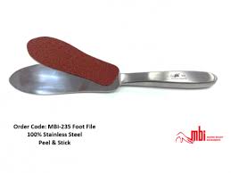 DOUBLE-SIDED STAINLESS STEEL FOOT FILE