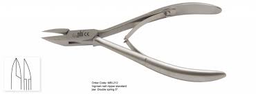 INGROWN TOENAIL PLIERS, DOUBLE SPRING 5'' SIZE